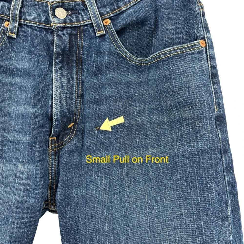 Levi Strauss 505 Mens W34‎ L32 Med Wash Straight Fit Denim Jeans